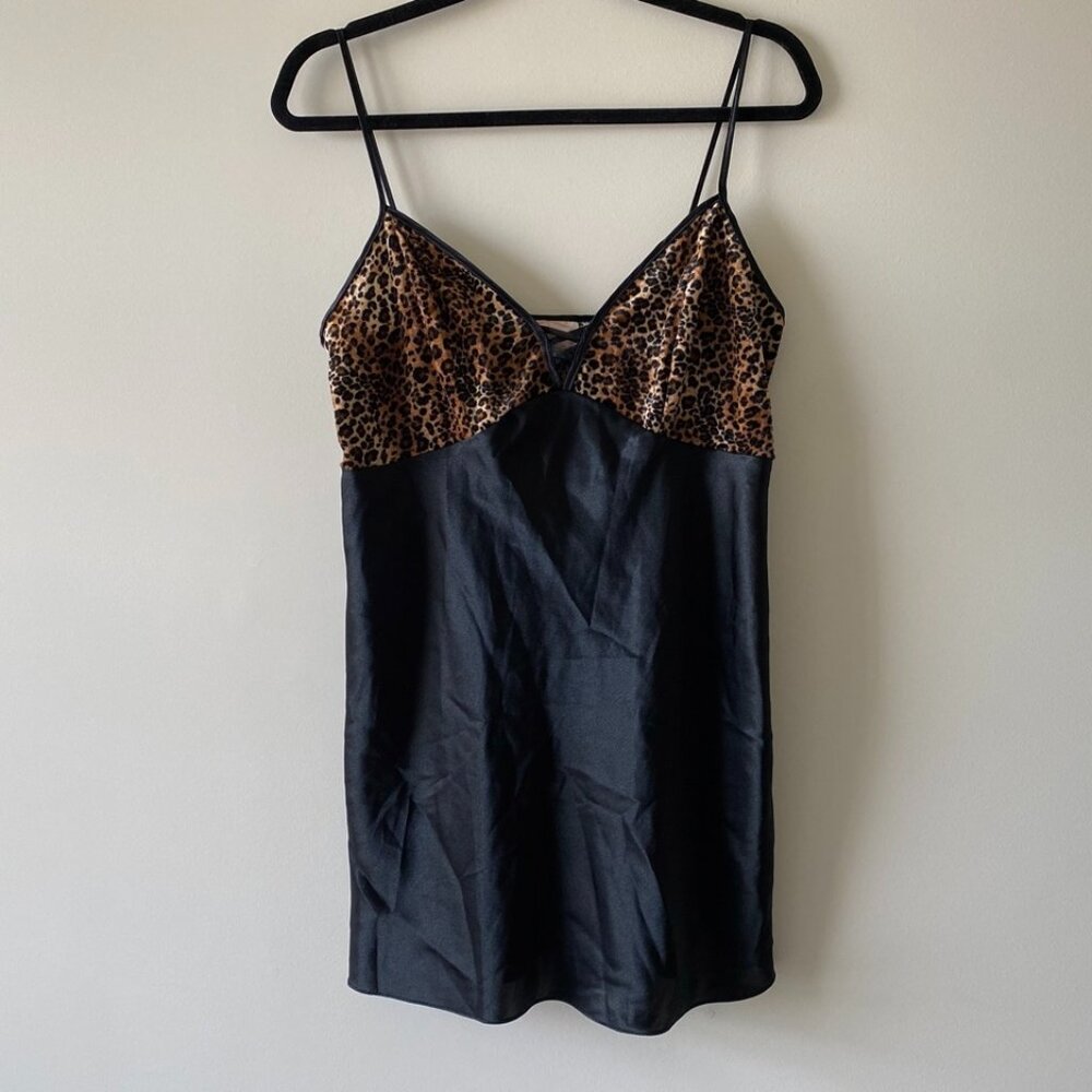 Angelique Cheetah Print Satin Slip Dress